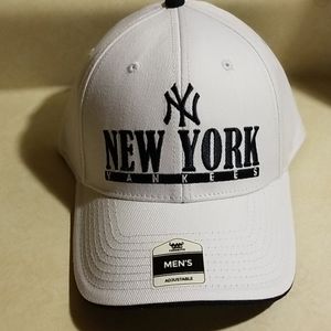 New York Yankees White Adjustable Cap